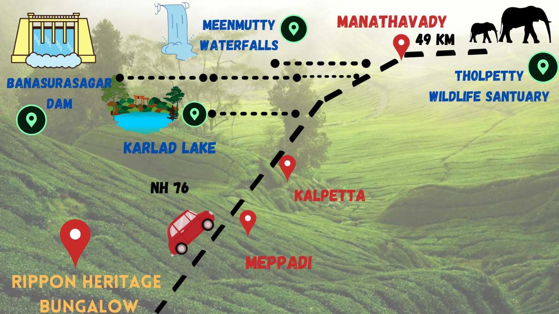 Tea Tours Ripon Heritage Bungalow Meppadi Ngoại thất bức ảnh